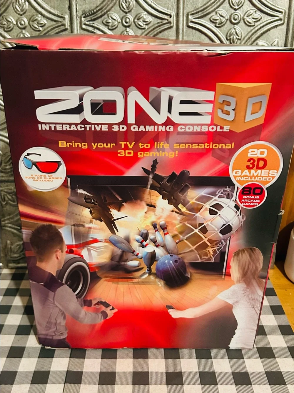 Interactive 3D Gaming Console - Red